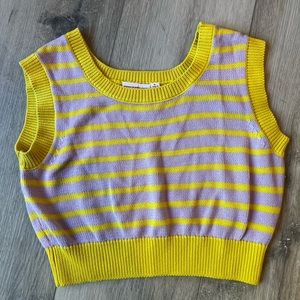 Hammies Knit Cropped Sweater Vest